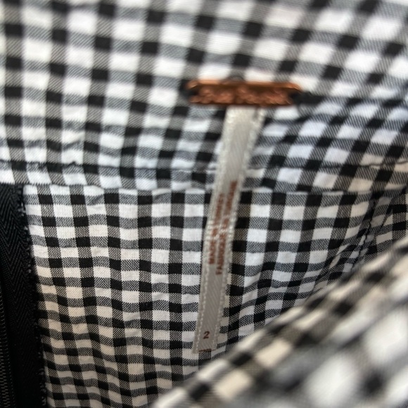 Free People Gingham Pants Size 2 - Picture 2 of 6